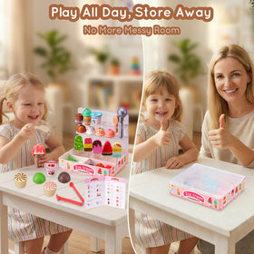 Ehome ice cream scoops and toppings for colorful, creative flavors