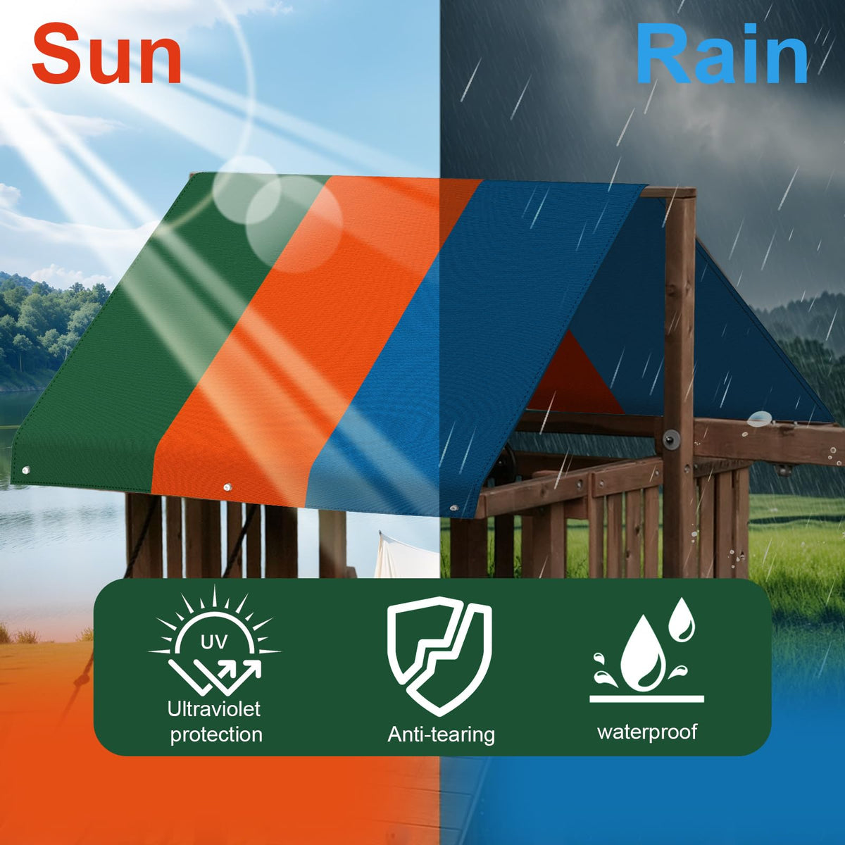 EHRGK easy-installation canopy helps you refresh a playground quickly