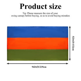 EHRGK swingset tarp roof replacement protects kids from sun and light rain