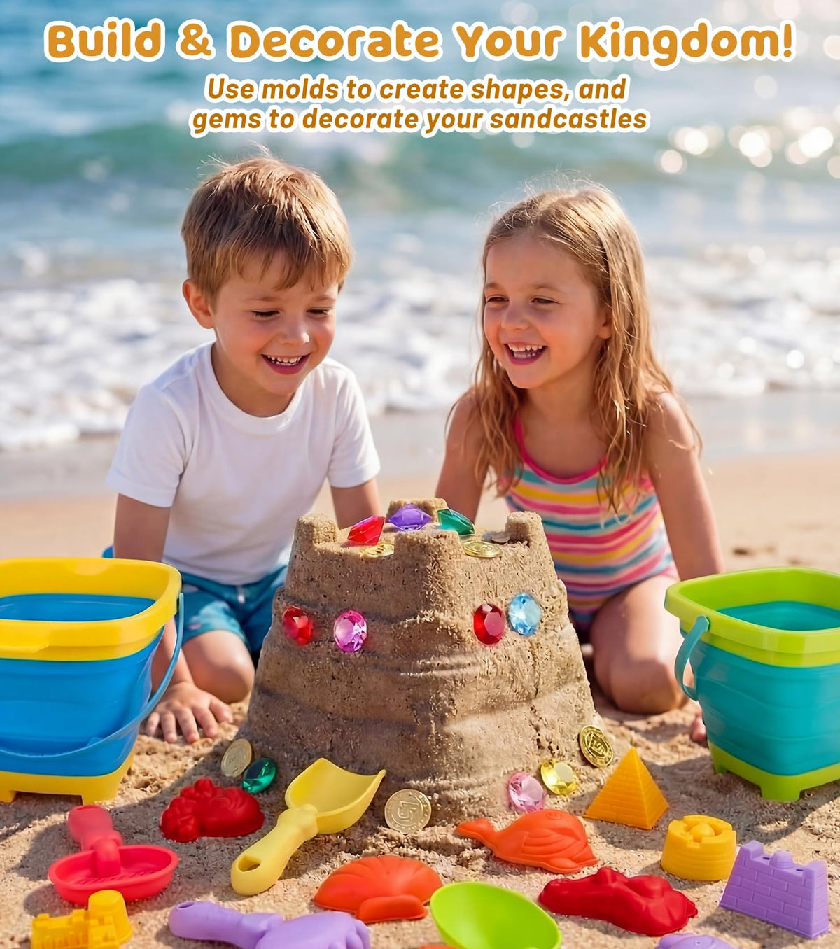 Eicaus colorful gems for treasure hunting on the beach