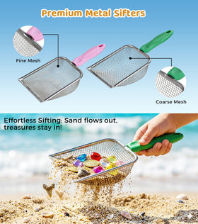Eicaus plastic shovels and rakes for little hands