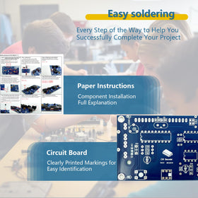 EIELEDIY PCB with clear labeling and complete installation instructions