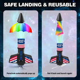 Gentle landing of the Eieymct Rocket Launcher after a safe descent