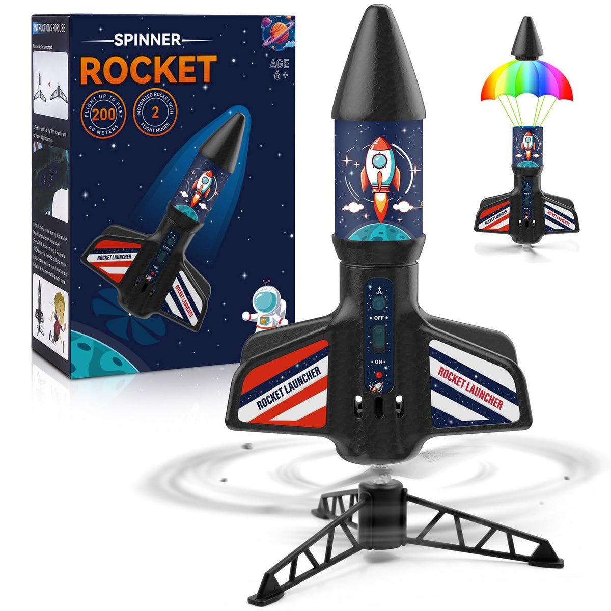 Eieymct Rocket Launcher setup demonstrates easy outdoor assembly for backyard fun.