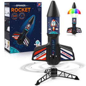 Eieymct Rocket Launcher setup demonstrates easy outdoor assembly for backyard fun.