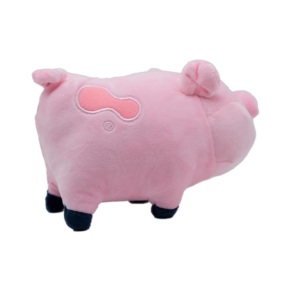 Soft polyester fabric and plush filling offer gentle hugs.