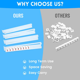 EIMEET compact and portable mahjong rack ideal for home, travel, or gatherings