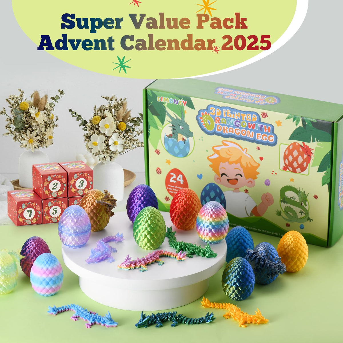 EIMONEY dragon inside egg moves for interactive play