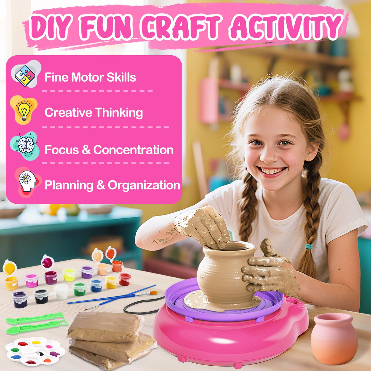 Einailvk air dried clay packs for versatile textures and colors