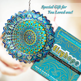 Eiryhope mandala gift wind spinner arrives in an elegant gift box for special occasions.