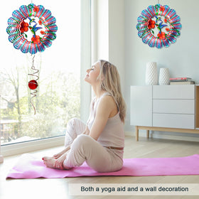 Eiryhope wall decor option with hummingbird spinner as flat art