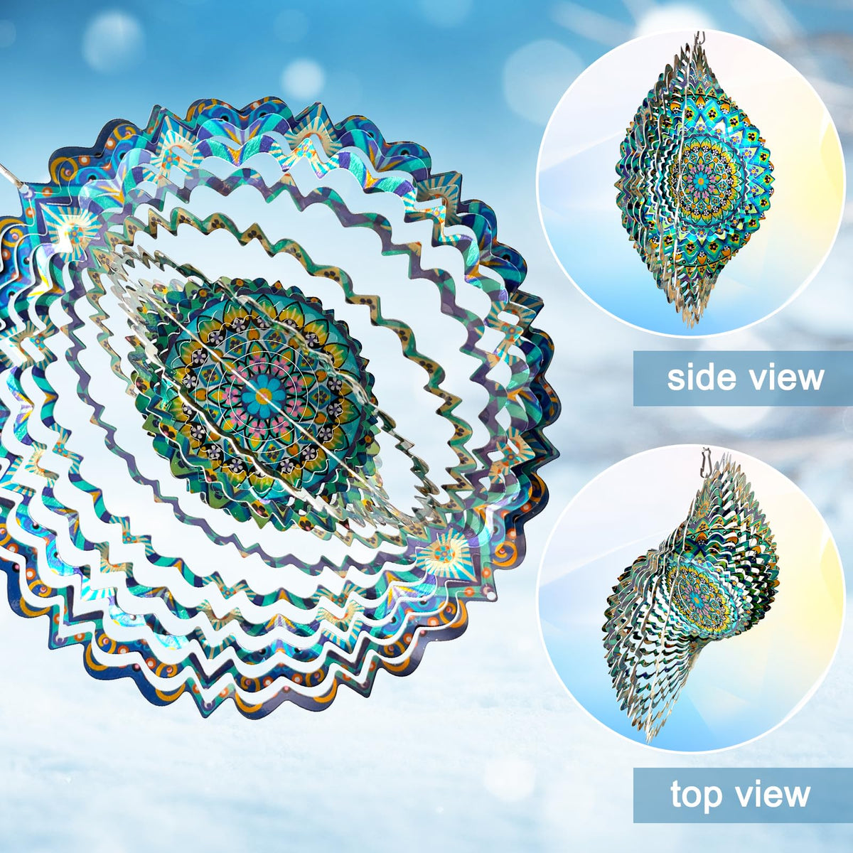 Eiryhope wind spinner hanging decor yard easy setup and breezy rotation.