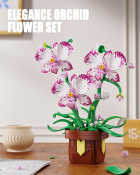 EITOLNR artificial orchid bonsai in wooden pot adds natural charm to any room.