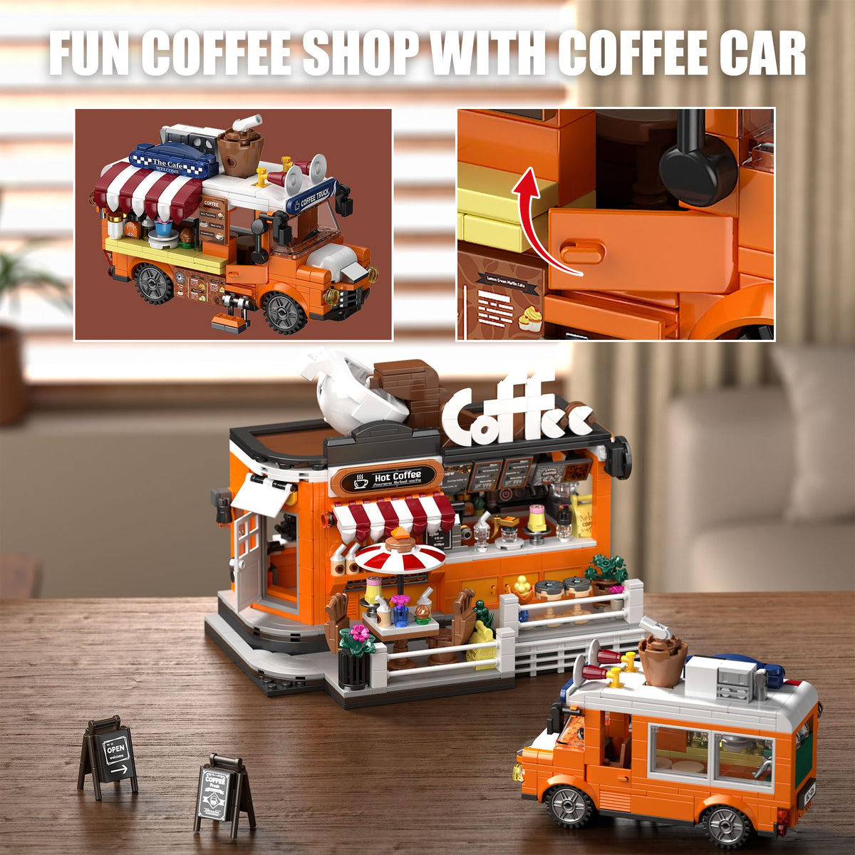 EITOLNR City Coffee House counter with dining area supports cozy role-play scenes