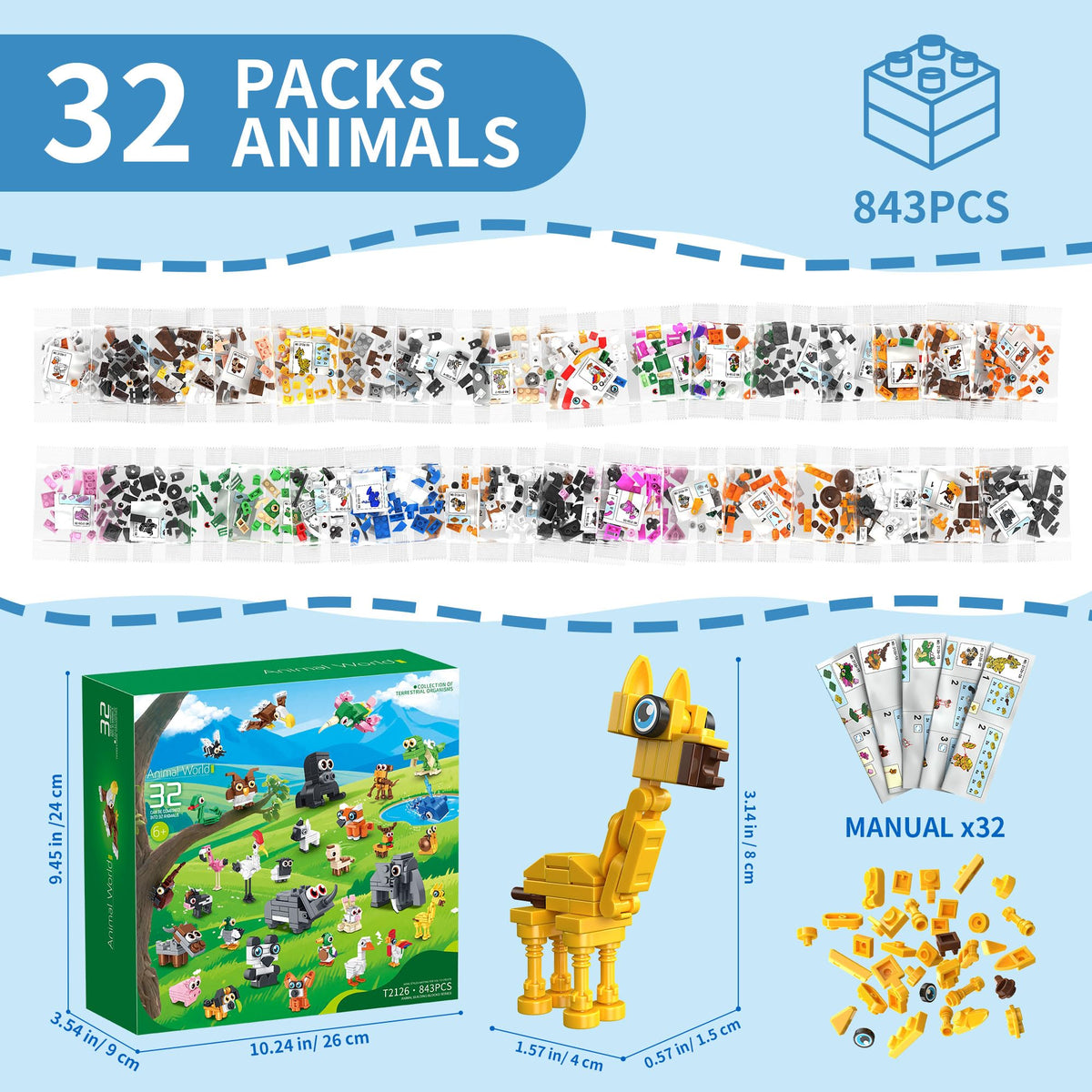 EITOLNR animal blocks boost fine motor skills and collaboration.