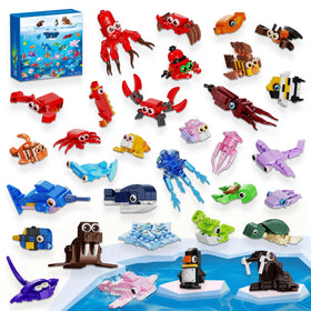 EITOLNR marine animals building blocks full set in packaging for easy gifting and party favors.