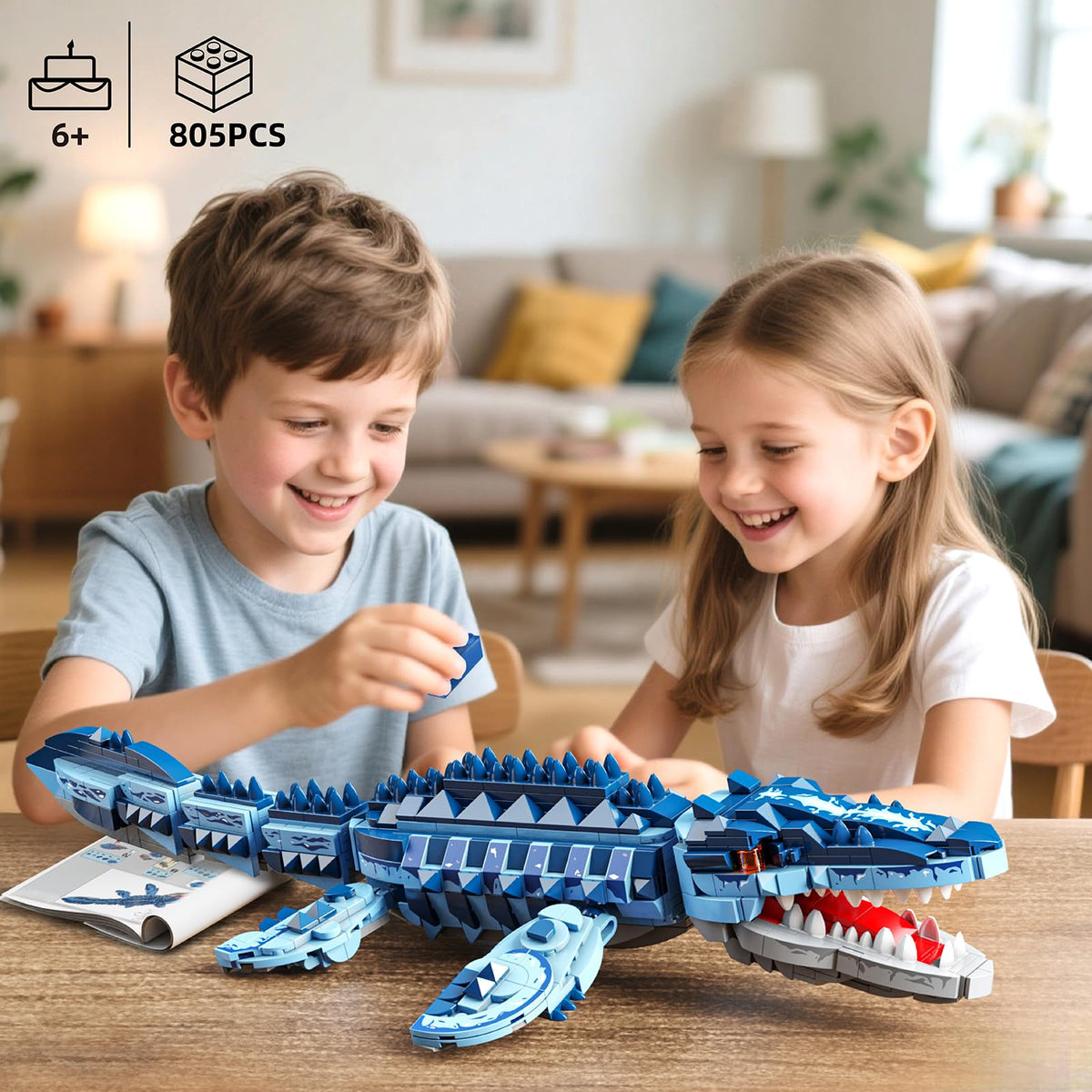 EITOLNR Ocean dinosaur display model enhances shelf decor