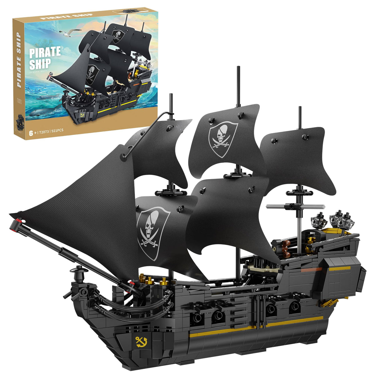 EITOLNR Pirate Ship front view, ideal for shelf display and discussion.