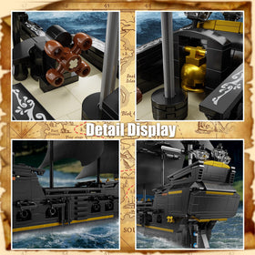 EITOLNR Pirate Ship interior compartments, inviting imaginative play setups.
