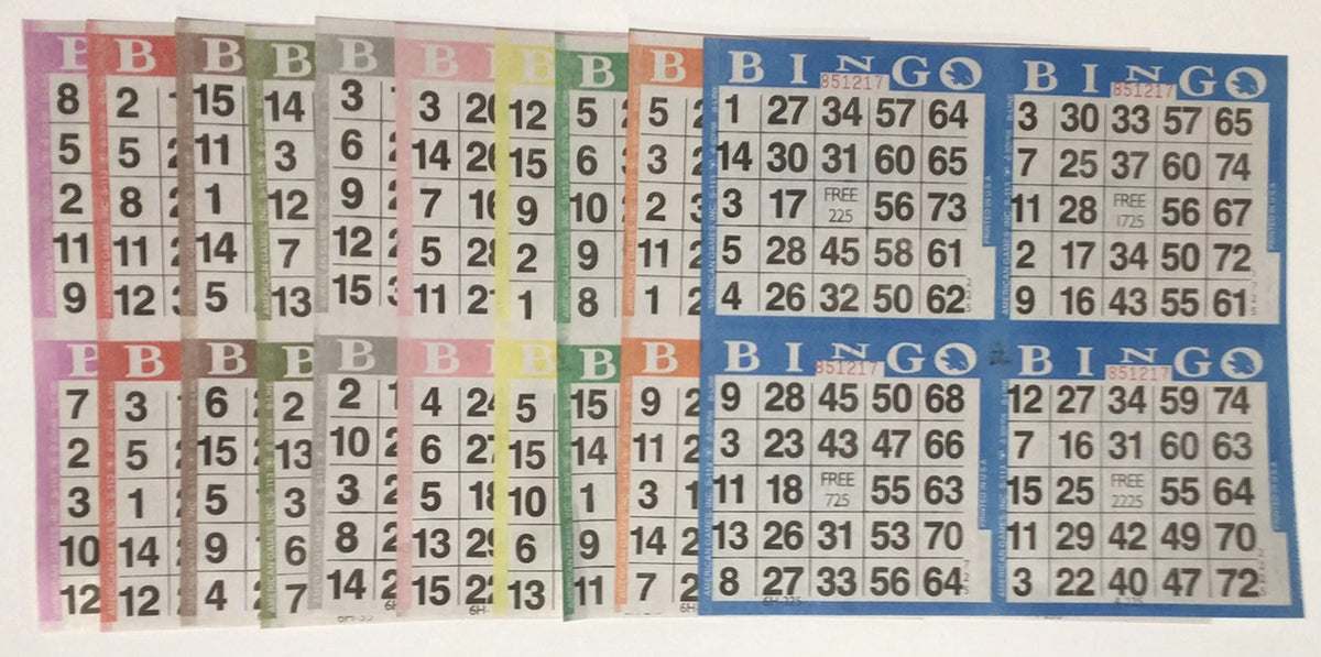 EJFOIEJ bingo books pack with 8-inch squares, ideal for quick, disposable event games