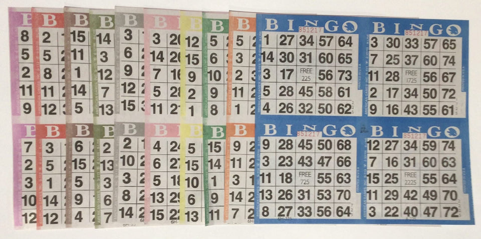 EJFOIEJ bingo books pack with 8-inch squares, ideal for quick, disposable event games
