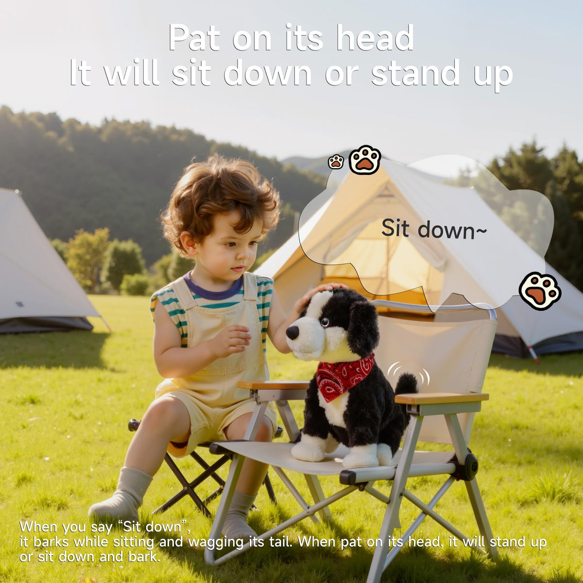 eJog Pup tail wag and bark motion adds lifelike fun