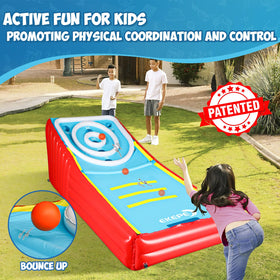 EKEPE inflatable score ball game ball return system in action keeps play moving