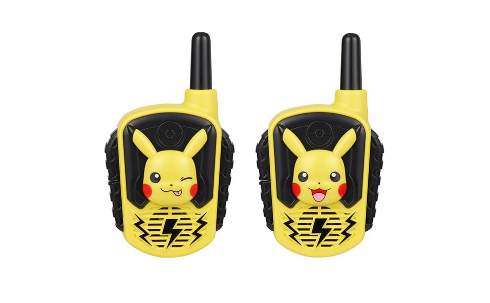 eKids walkie talkies with batteries included for instant use.