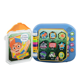 eKids Blippi Book game mode offers interactive challenges.