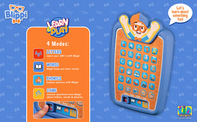 ekids Blippi learning tablet Phonics: phonics practice with light-up feedback