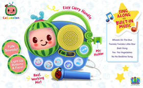 Kid-friendly controls keep play simple during on-the-go use