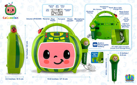 ekids Cocomelon karaoke machine packaging gift ready