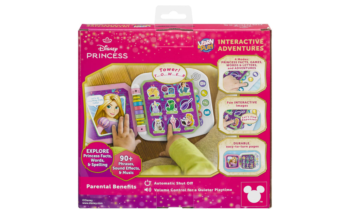 eKids Disney Princess interactive book car-trip friendly learning companion