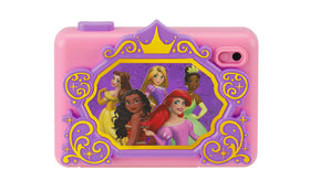 ekids Disney Princess kids camera front view with frames and games.