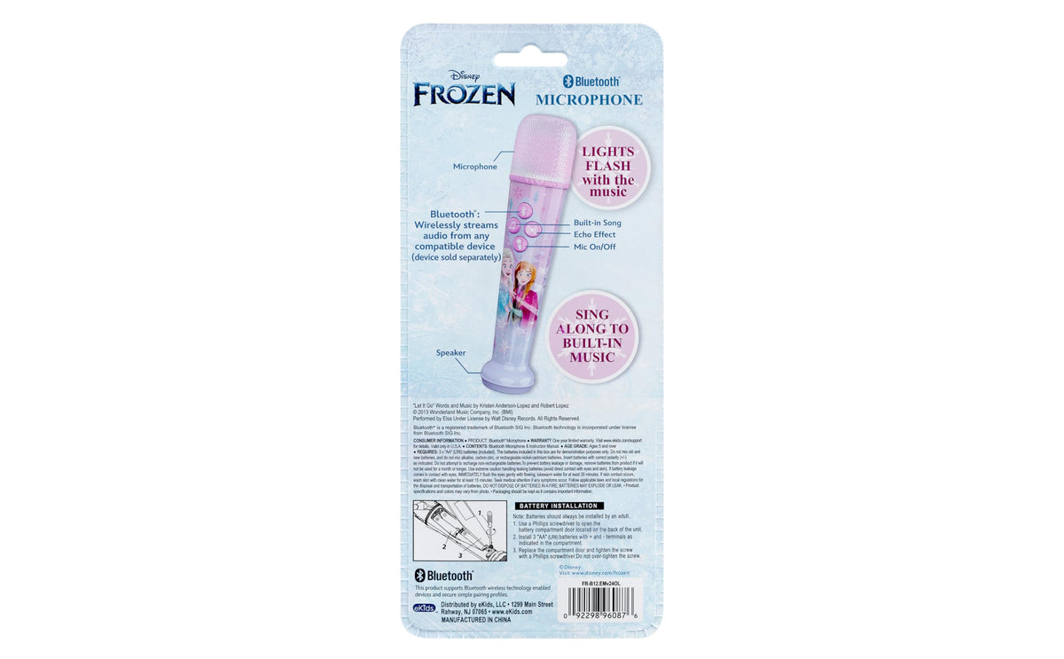ekids gift ready Frozen microphone ideal for birthdays and celebrations