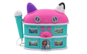 ekids Gabbys Dollhouse karaoke microphone offers kid-friendly fun for sing-along sessions.