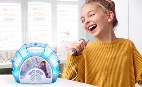 ekids LED light show enhances performance during karaoke