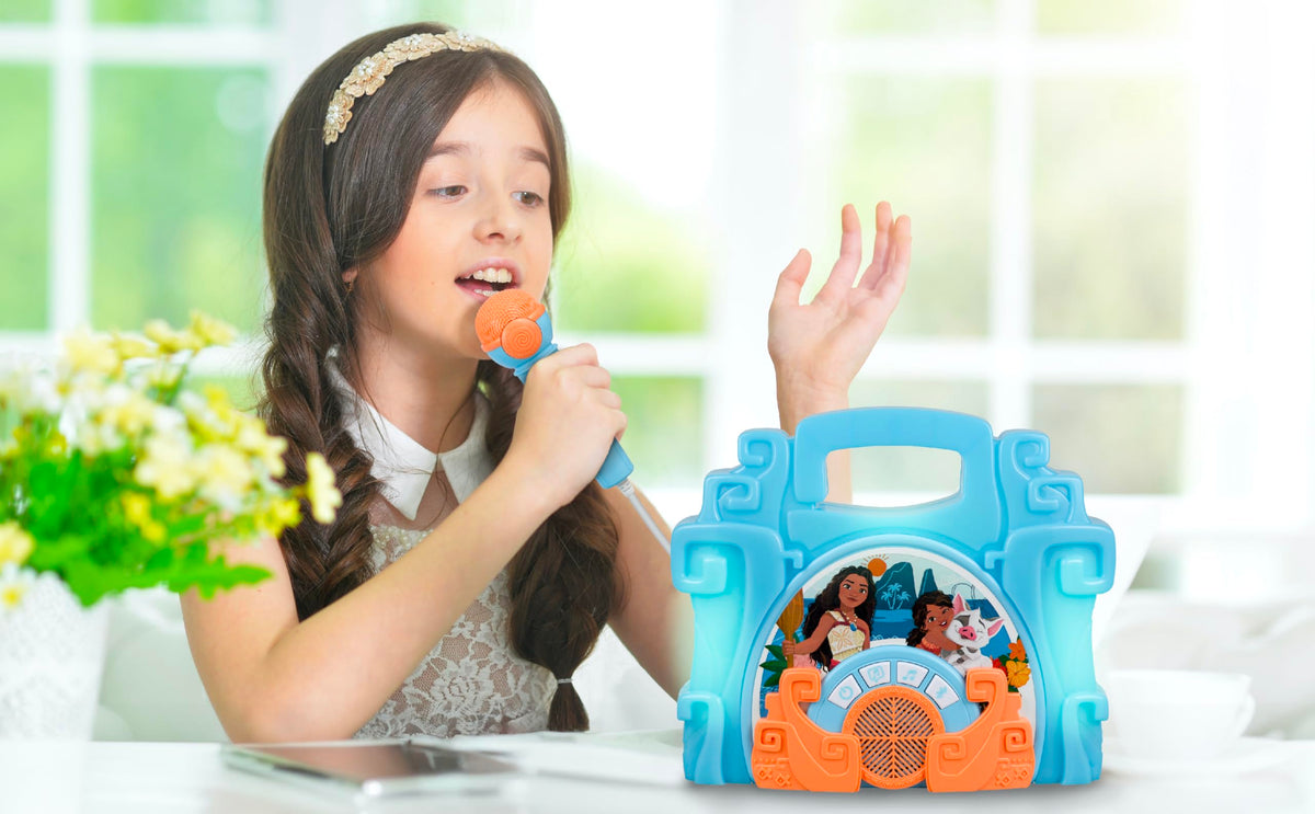 eKids Moana Bluetooth button for easy wireless music pairing