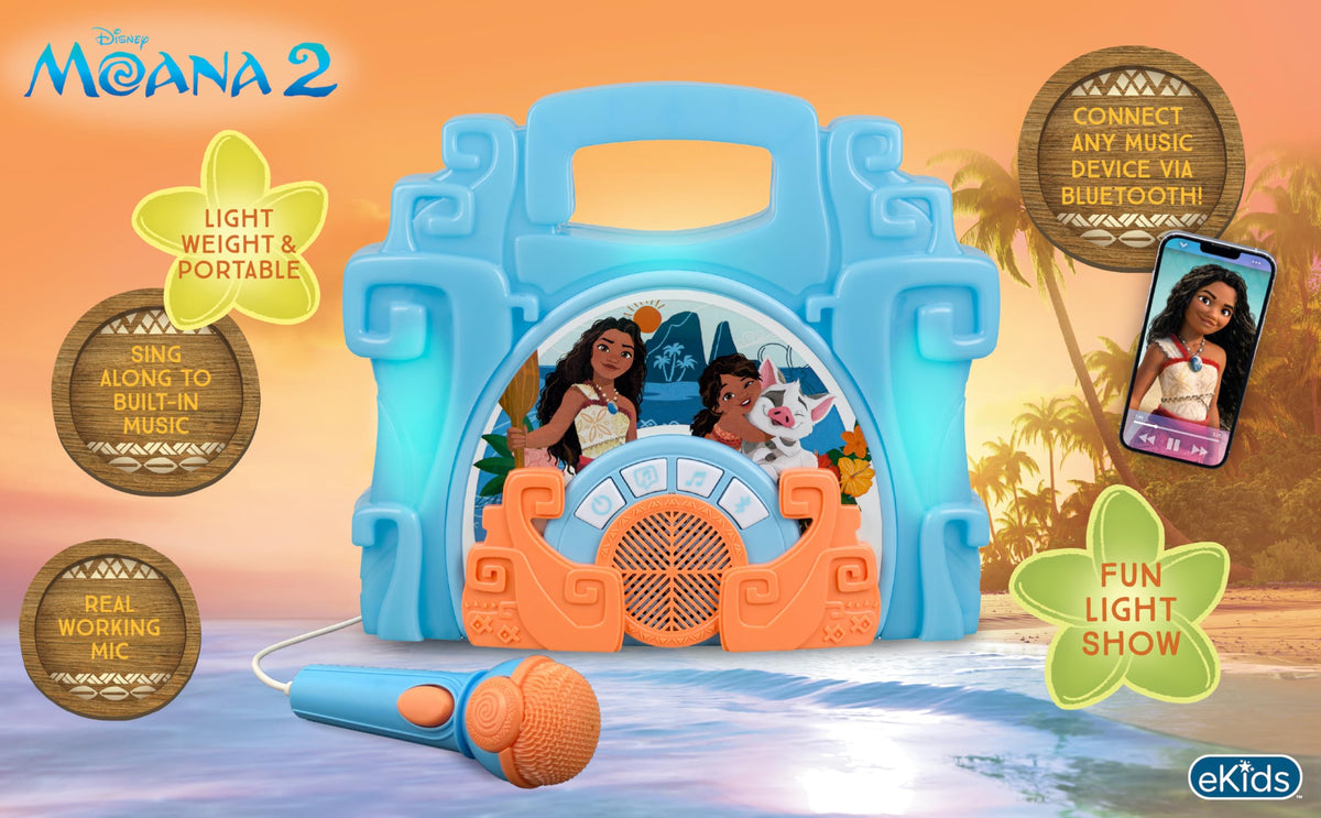 eKids Moana microphone attachment for amplified performance