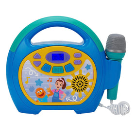 eKids Ms Rachel karaoke machine front view for at-home performances.