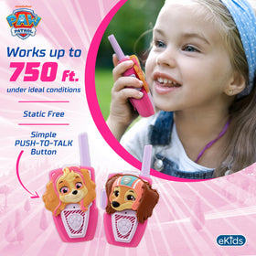 ekids Paw Patrol walkie talkie Liberty front view for outdoor adventures