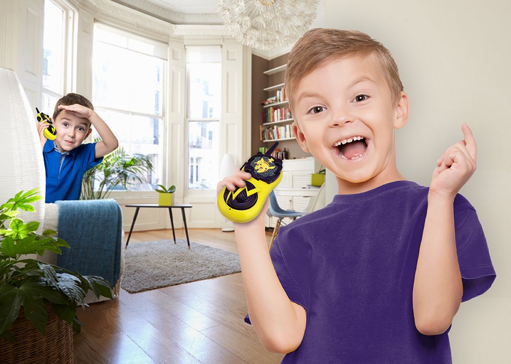 eKids long range walkie talkies for clear indoor and outdoor communication.