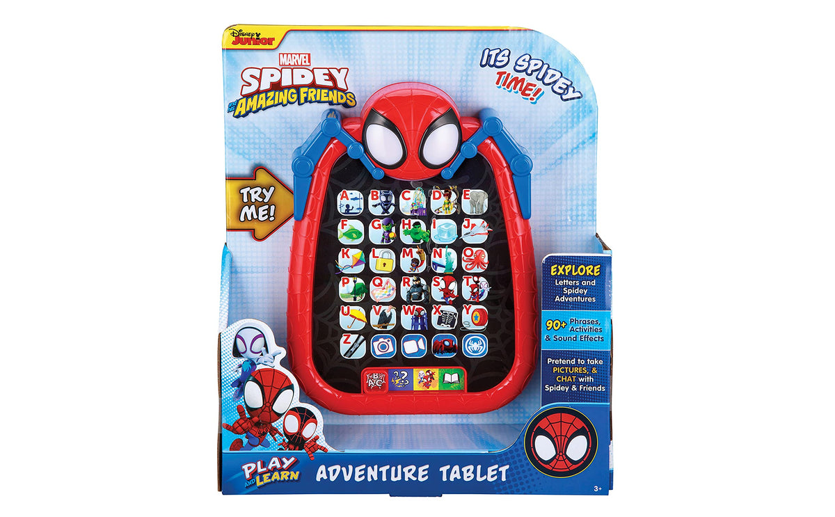 ekids Spidey tablet is durable and portable for travel.