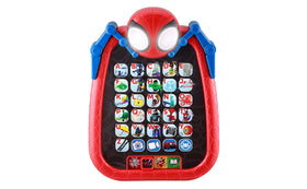 ekids Spidey tablet with letters mode supports early literacy and phonics practice.