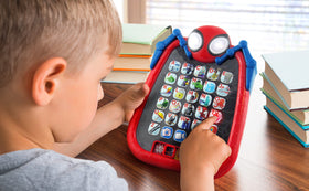ekids Spidey tablet in play mode encourages imaginative, independent play.