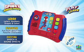 ekids Spidey Web-Ster volume-control lets you tailor playtime quietly