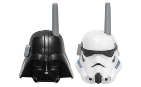 eKids Star Wars walkie talkies with Darth Vader design for indoor and outdoor pretend play.