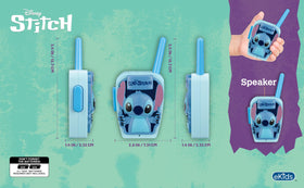 ekids Stitch walkie talkie in a child hand during playtime