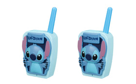ekids Stitch walkie talkie being used outdoors during sunny day