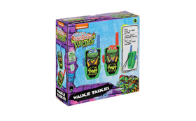eKids TMNT walkie kids playing outdoors suggests teamwork and exploration.